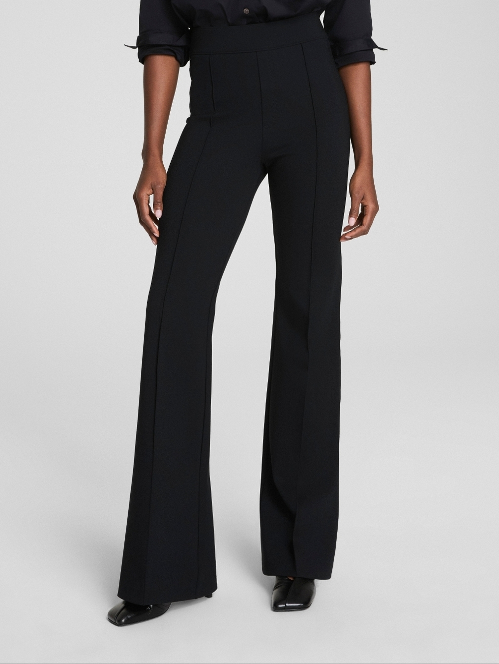 Spanx Ponte Flare Pants With Targeted Compression In Black Size XL - Picture 7 of 8